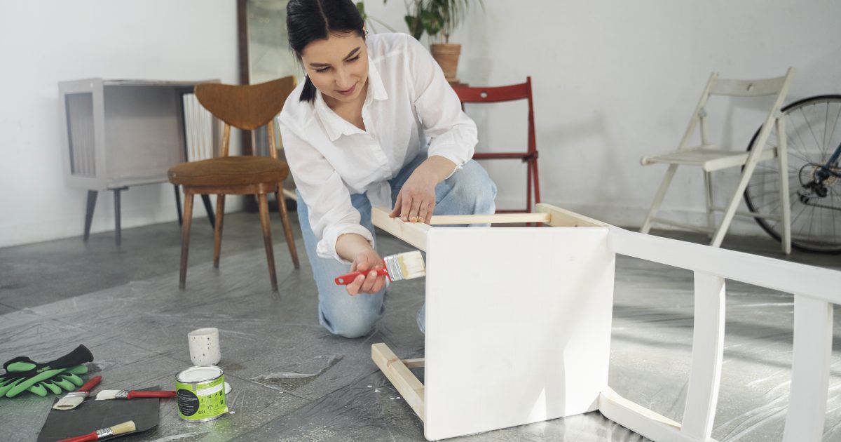 How to paint furniture for a modern look?