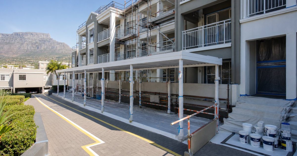 Cape Town apartment block prepared for a phased exterior repaint