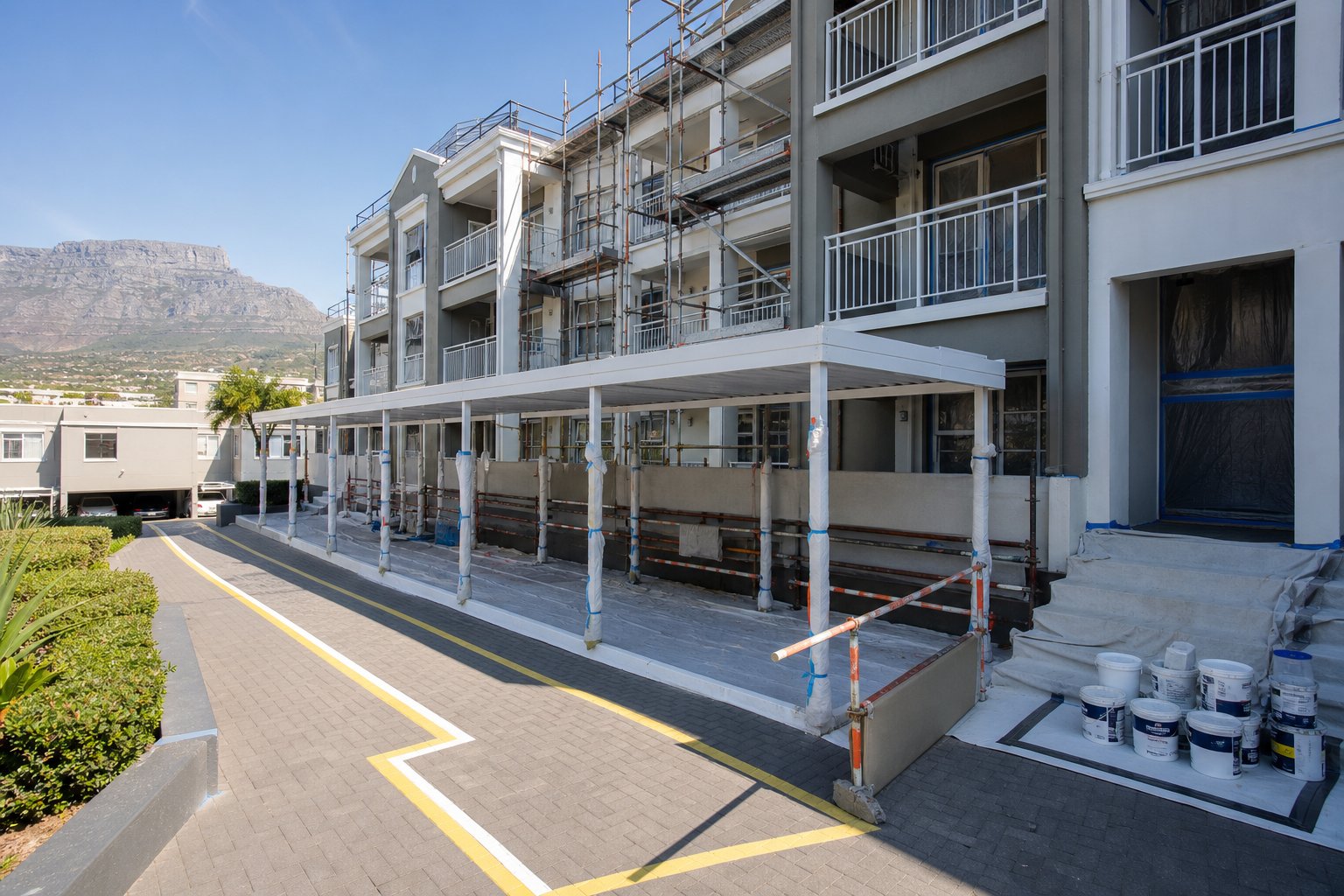 Cape Town apartment block prepared for a phased exterior repaint