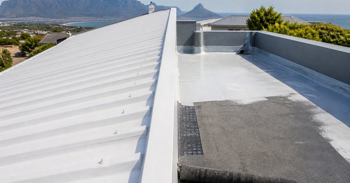 Cape Town roof with painted surface and waterproofed junctions